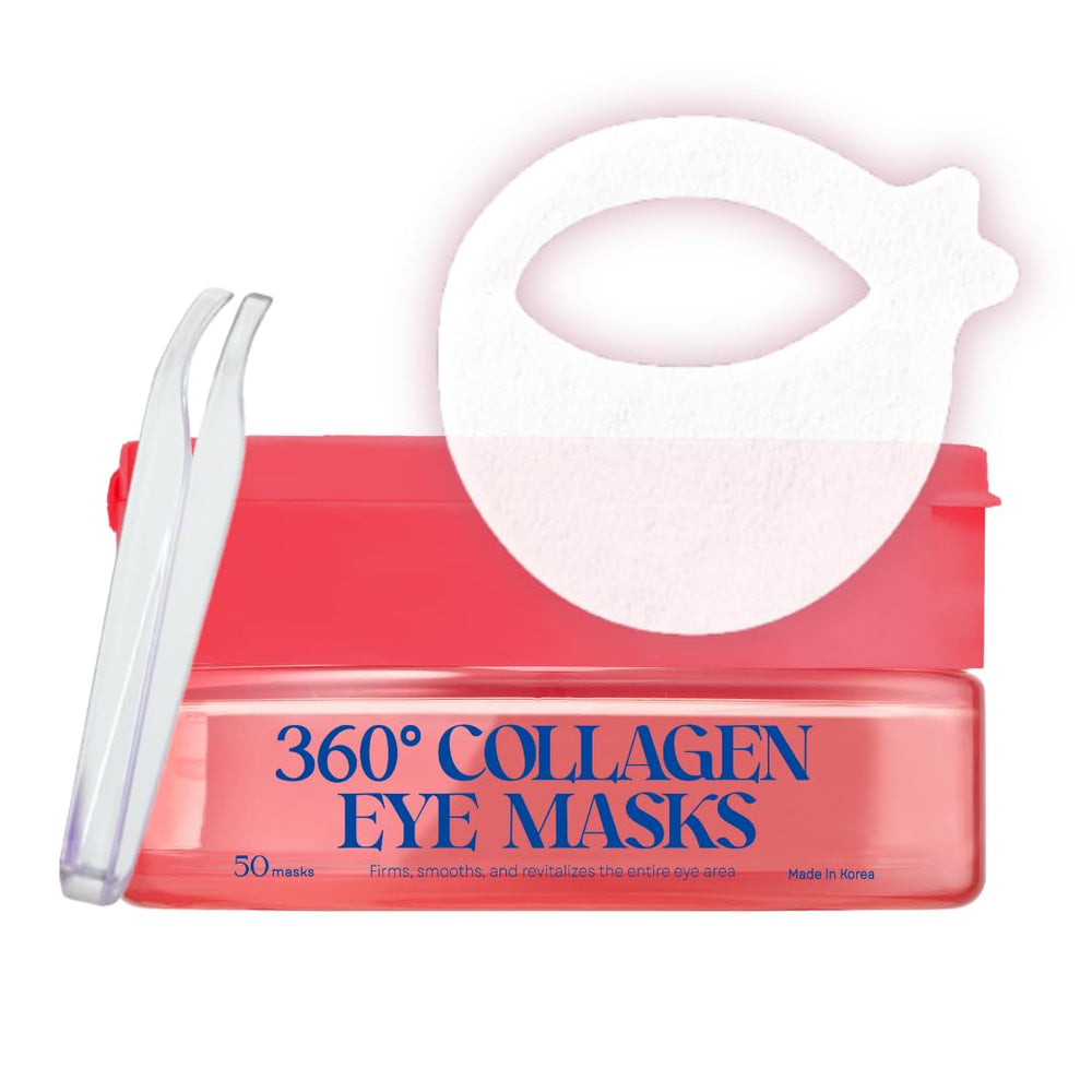 SOMISOME 360° eye masks packaging signals premium Korean skincare for daily use.