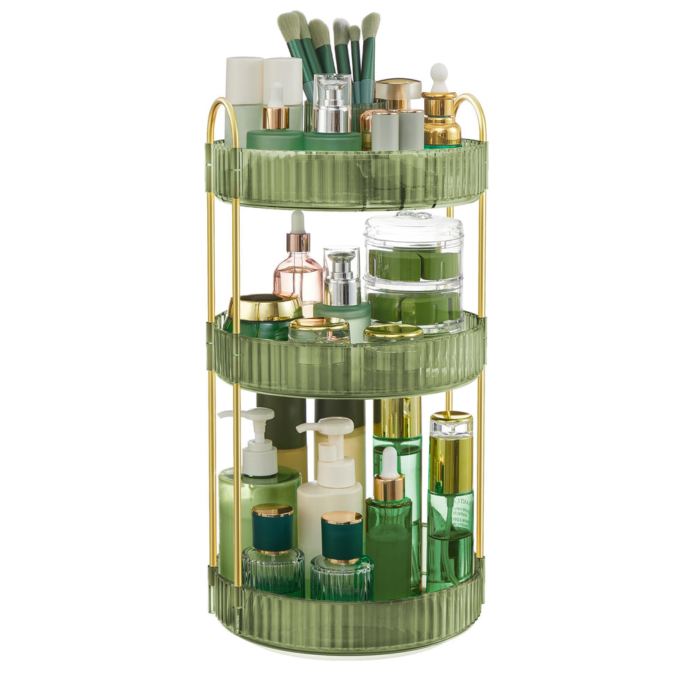 SONGMICS Makeup Organizer top compartments for cosmetics enable quick access and organized sorting