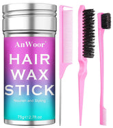 Songzhihao AnWoor wax stick close-up for smoothing flyaways with light, non-greasy hold.