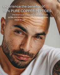 Sonora Supply Co. liposomal-delivery close-up highlights 7x absorption on scalp.