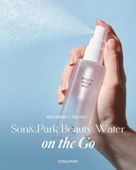 SON&PARK Beauty Water Mist application spray shows easy daytime refresh