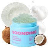 SOONDING Coconut Jelly Pudding Cleanser bottle demonstrates a gentle cleanse for hydrated skin.