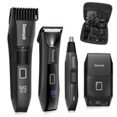 Soonsell Manscape precision beard trimmer with LED display for precise beard styling