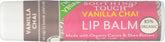 Soothing Touch lip balm vegan vanilla chai 3-pack on display for easy selection