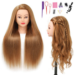 SOPHIRE mannequin head table stand setup for secure salon-style training.