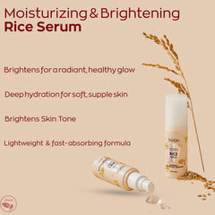 SOQU Rice Serum dropper-action demonstrates quick absorption for daily use.