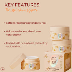 SOQU Rice Cream packaging label emphasizing made-in-Korea quality