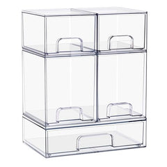 Sorbus acrylic storage container small drawer keeps cosmetics organized and easy to access.