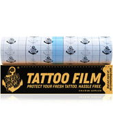 Sorry Mom tattoo bandage clear wrap on skin for discreet protection during healing.