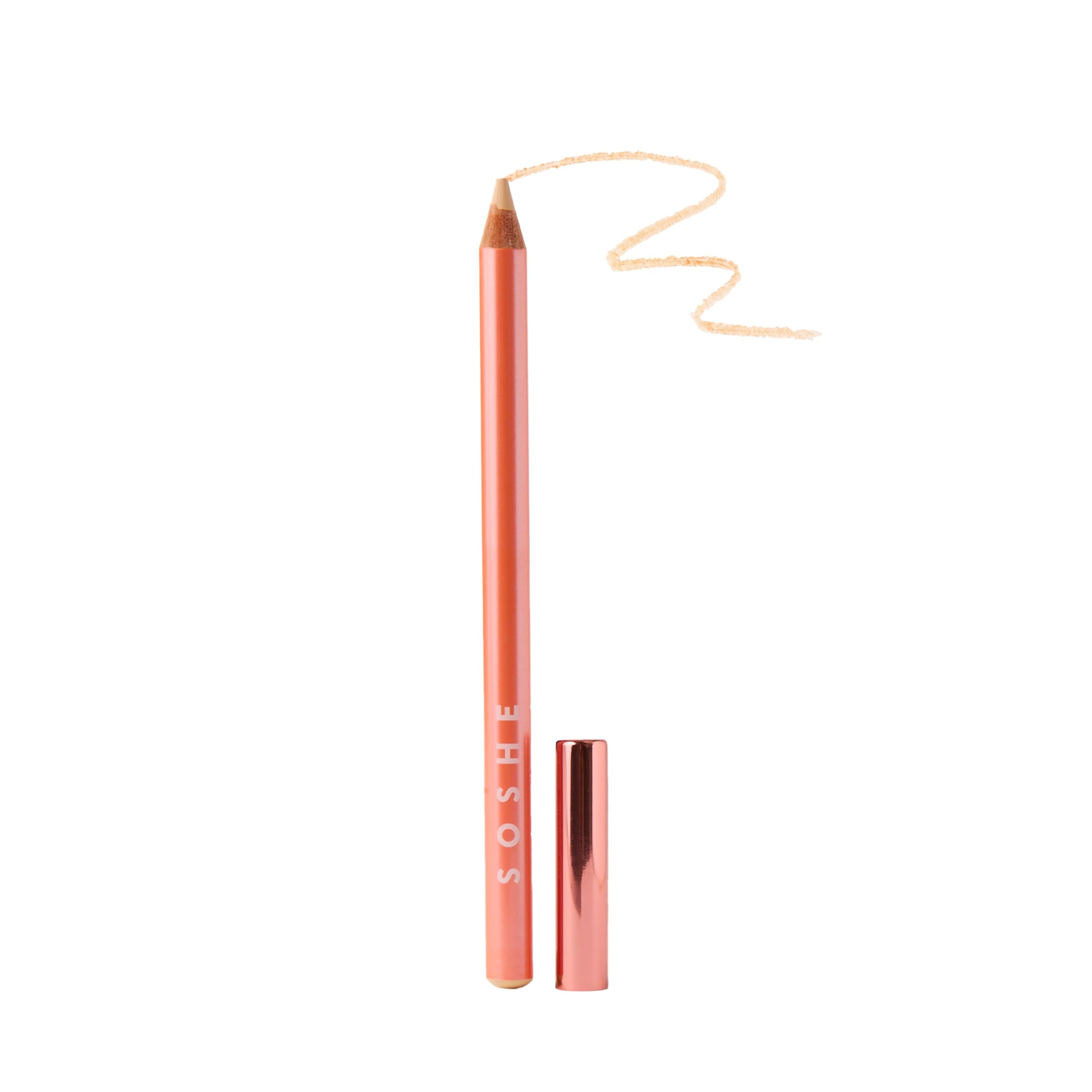 Soshe Waterline Eye Brightener Champagne bottle close-up for a refreshed, awake look.