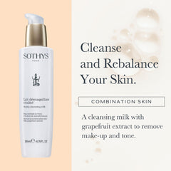 SOTHYS Vitality Cleansing Milk foam lather showing light, refreshing texture
