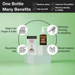 Soulflower healthy scalp visual suggests balanced scalp environment supporting hair vitality.