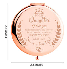 Soulpetals compact mirror with 2x magnification for precise makeup checks.
