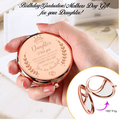 Soulpetals rose-gold hand mirror with elegant design complements daily routines.