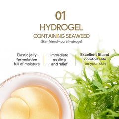 South of France Gold Hydrogel Eye Patch swallow nest extract detail