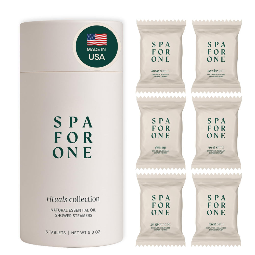 Spa For One dream steam lavender bergamot shower steamer provides calming aromatherapy for mornings.