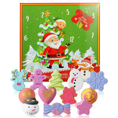 Spa Luxetique advent calendar 12 bath bombs box offers festive bath time countdown.