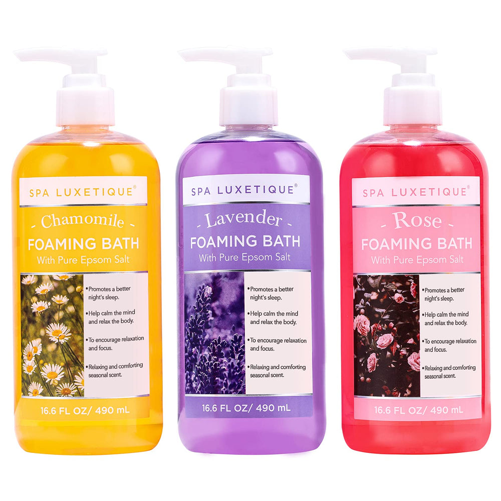 Spa Luxetique Bubble Bath bottle lavender — promotes relaxation during evening baths
