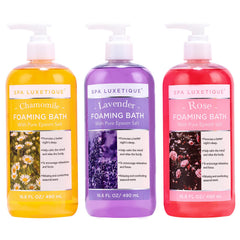 Spa Luxetique Bubble Bath bottle lavender — promotes relaxation during evening baths