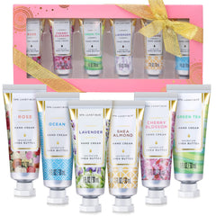 Spa Luxetique travel-size hand cream set packaging shown as a gift-ready box for on-the-go care.