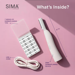 SPA SCIENCES SIMA 3-speed settings display for customizable exfoliation intensity