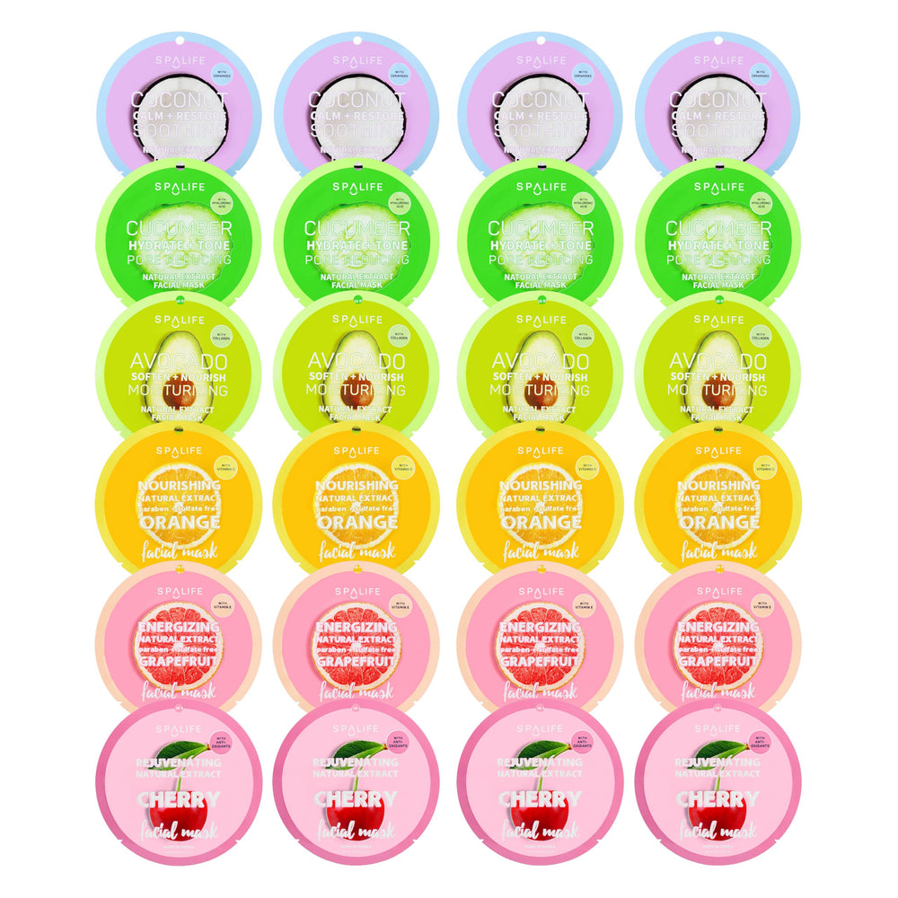 SpaLife Beauty Fruit Face Mask orange-application delivers a hydrating, refreshing aroma.