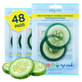 SpaLife cucumber eye patches packaging with refreshing ingredients for at-home care