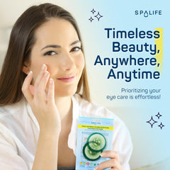 SpaLife cucumber patches with Korean extracts hydrate for moisturized under-eyes