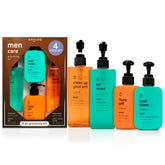 SpaLife mens body wash gift set packaging highlights a complete grooming routine for daily freshness.