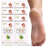 SpaLife moisturizing foot mask packaging closeup highlights spa-grade hydration for dry feet.