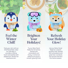 SpaLife Snow Buddies green tea extract mask highlights detox and refresh