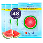 SpaLife Watermelon Cooling Eye Pads pack brightening and hydrating under-eye area