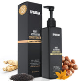 SPARTAN Root Activator Conditioner bottle pour for easy daily application.