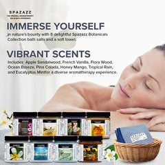 Spazazz Ocean Breeze Pina Colada bath salt tropical escape.