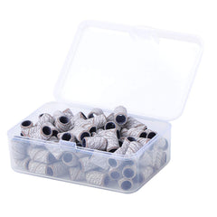 SpeTool nail drill bands 100pc pack shown for durable, versatile manicure use