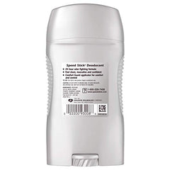 Speed Stick Ocean Surf clear blue solid shows non-staining underarm protection.