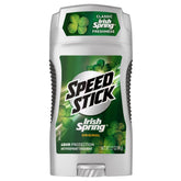 Speed Stick Irish Spring Original bottle shows long lasting freshness for daily confidence