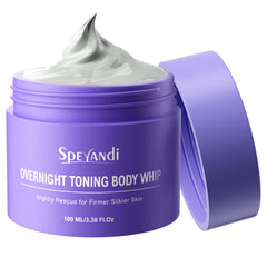 Sperandi Overnight Toning Whip bottle displaying rich texture for overnight firming.