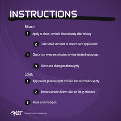 Splat Lusty Lavender oxide bottle ensures even coverage and consistent color development.