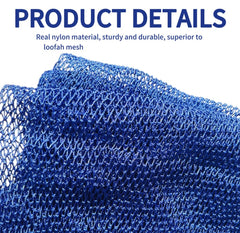 SPMKTBOZAI African Net Sponge 80 cm length stretched back reach and easy cleaning