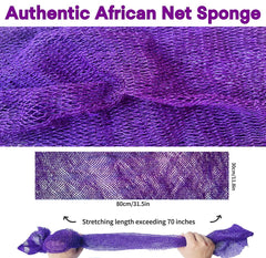 SPMKTBOZAI African Net Sponge closeup shows durable nylon material.
