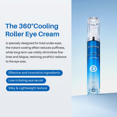 SPODARE caffeine eye cream being applied under the eye for puffiness relief