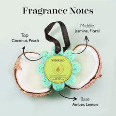 SPONGELLÉ Coconut Verbena Wild Flower Buffer exfoliation action with refreshing coconut-verbena scent.