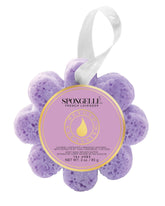 SPONGELLÉ buffer with handle for easy, targeted exfoliation.