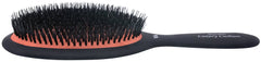Spornette boar bristle brush satin no-slip handle improves grip during styling