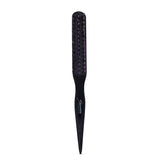SPORNETTE Little Wonder purple closeup showing 2 in 1 teasing brush for back brushing