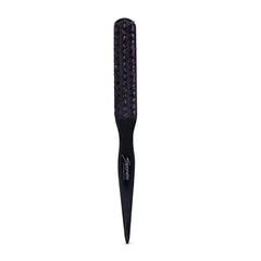 SPORNETTE Little Wonder purple closeup showing 2 in 1 teasing brush for back brushing