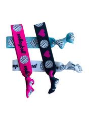 Sportigift volleyball hair ties - colorful designs for practice and on-court style.