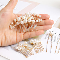 Sppry bridal hair combs pearl detail for vintage-inspired wedding looks