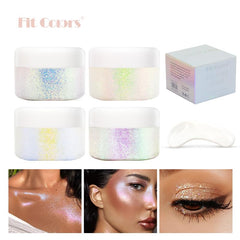 SPRINGSUGAR holographic glitter gel spoon usage shows precise, mess-free application
